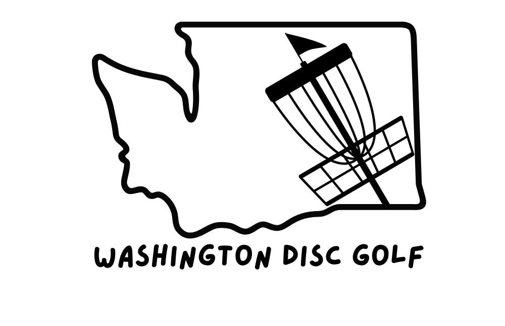 State outline Disc Golf Window Sticker