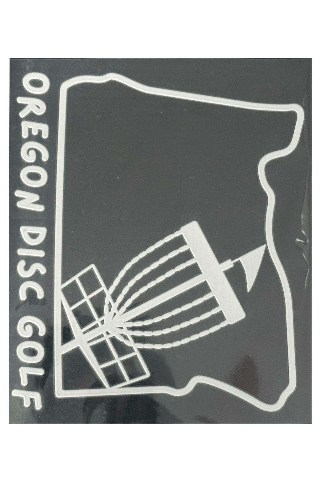 State outline Disc Golf Window Sticker