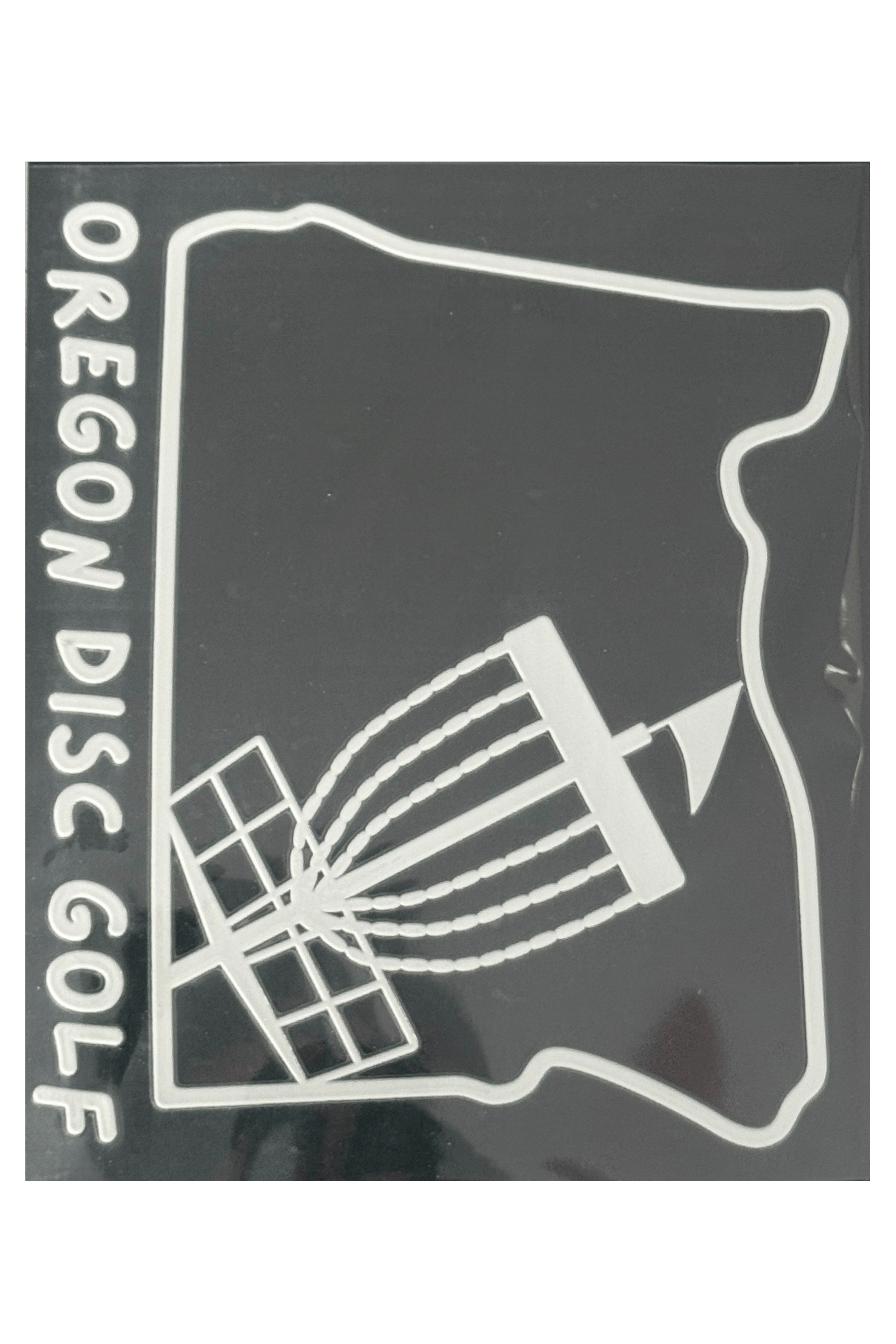 State outline Disc Golf Window Sticker