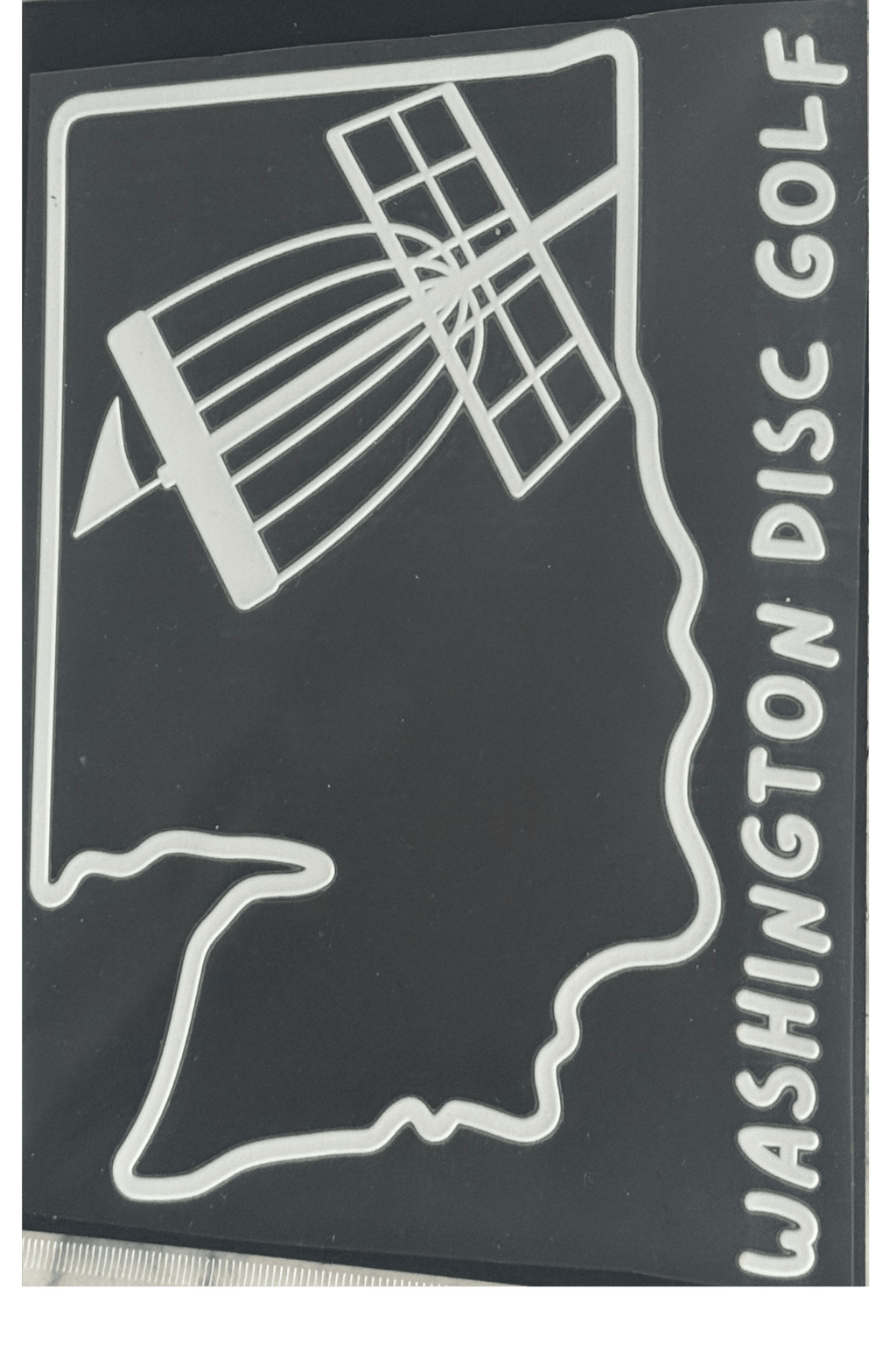 State outline Disc Golf Window Sticker