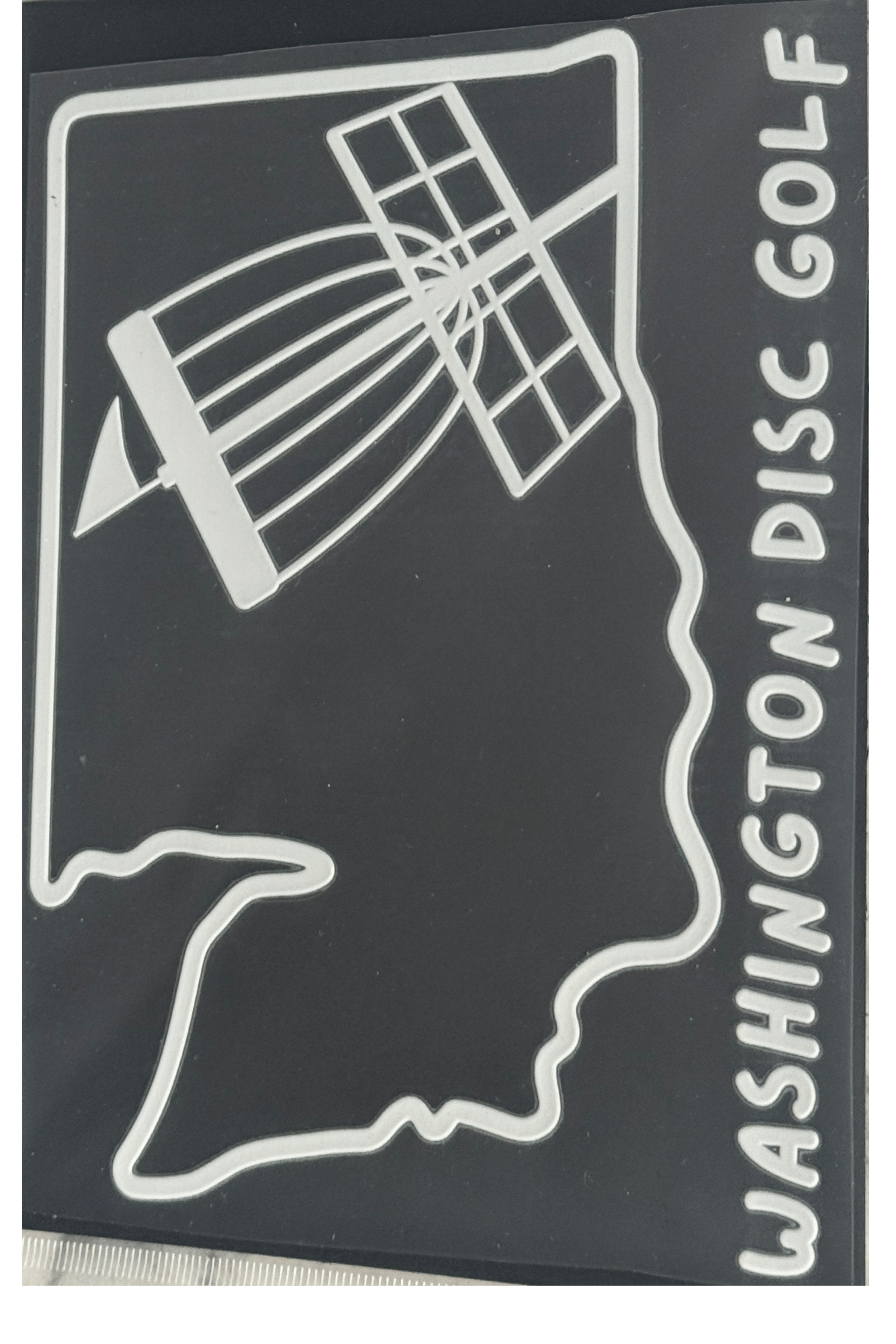 State outline Disc Golf Window Sticker