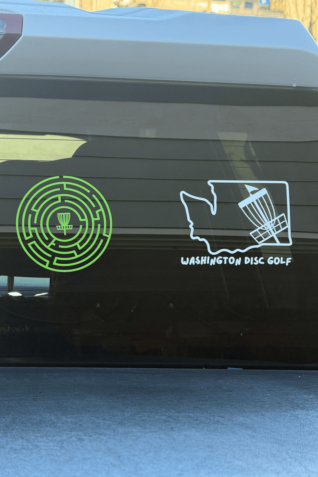 State outline Disc Golf Window Sticker