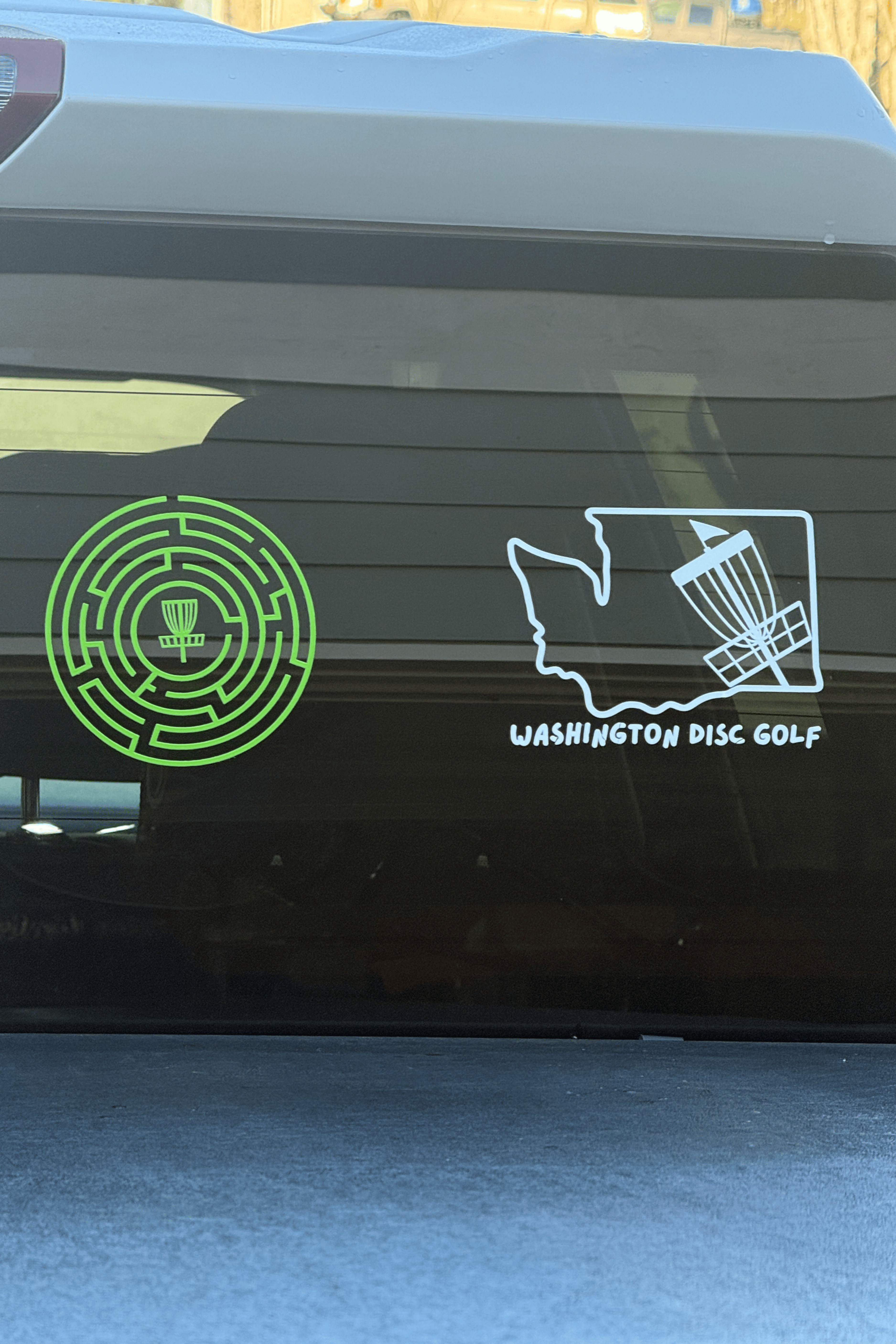 State outline Disc Golf Window Sticker