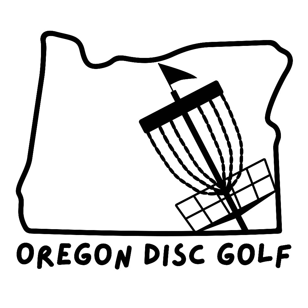 State outline Disc Golf Window Sticker