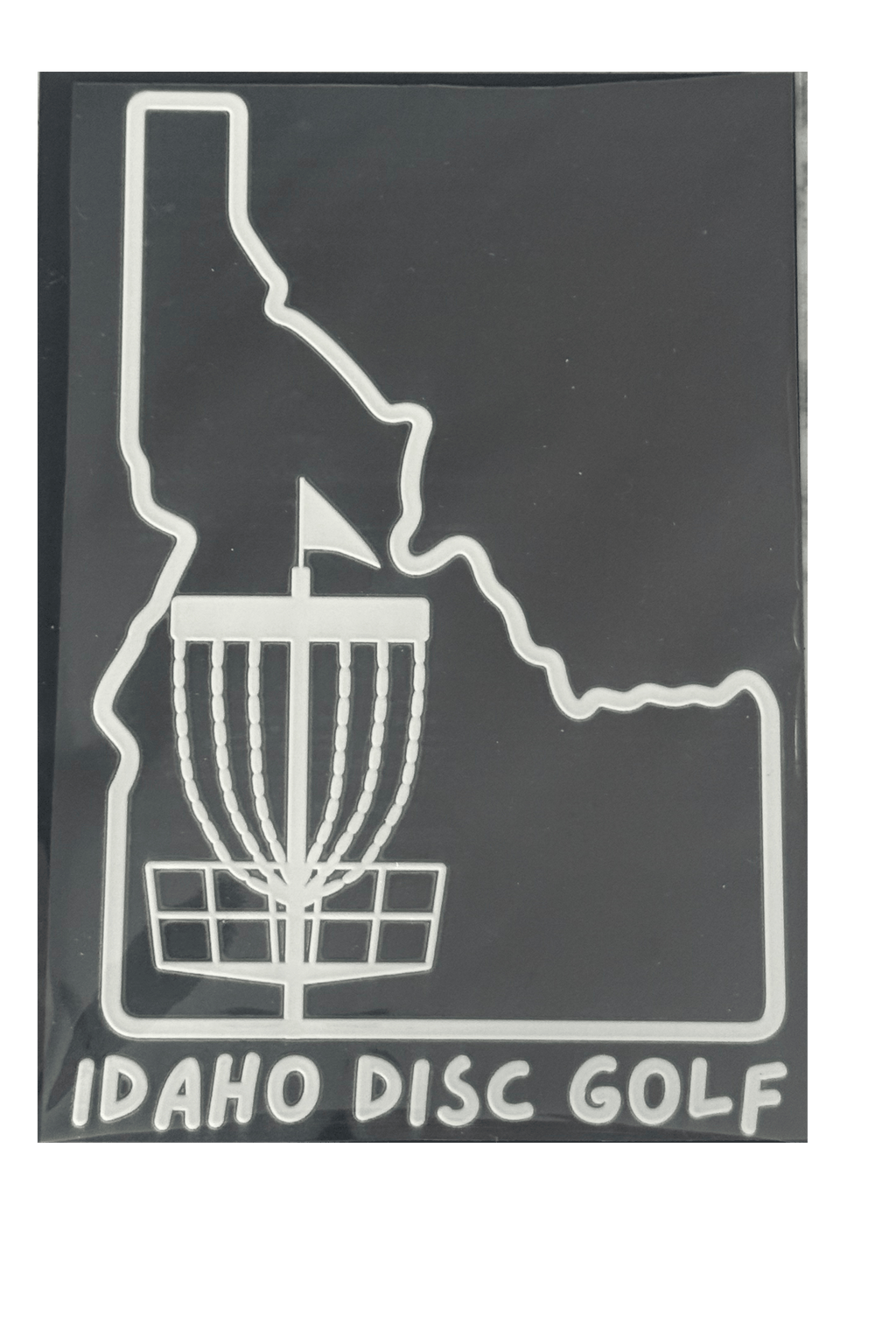 State outline Disc Golf Window Sticker
