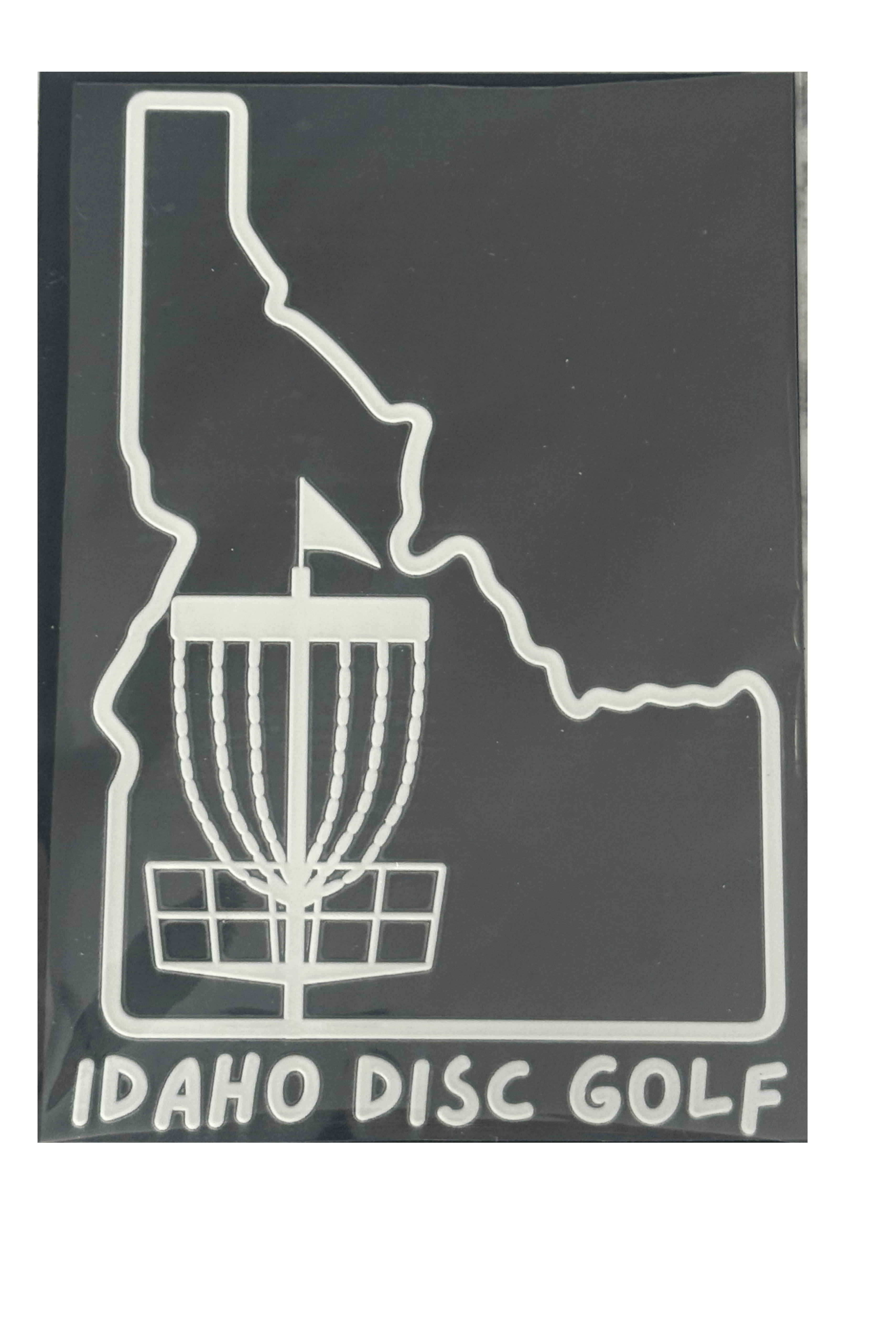 State outline Disc Golf Window Sticker